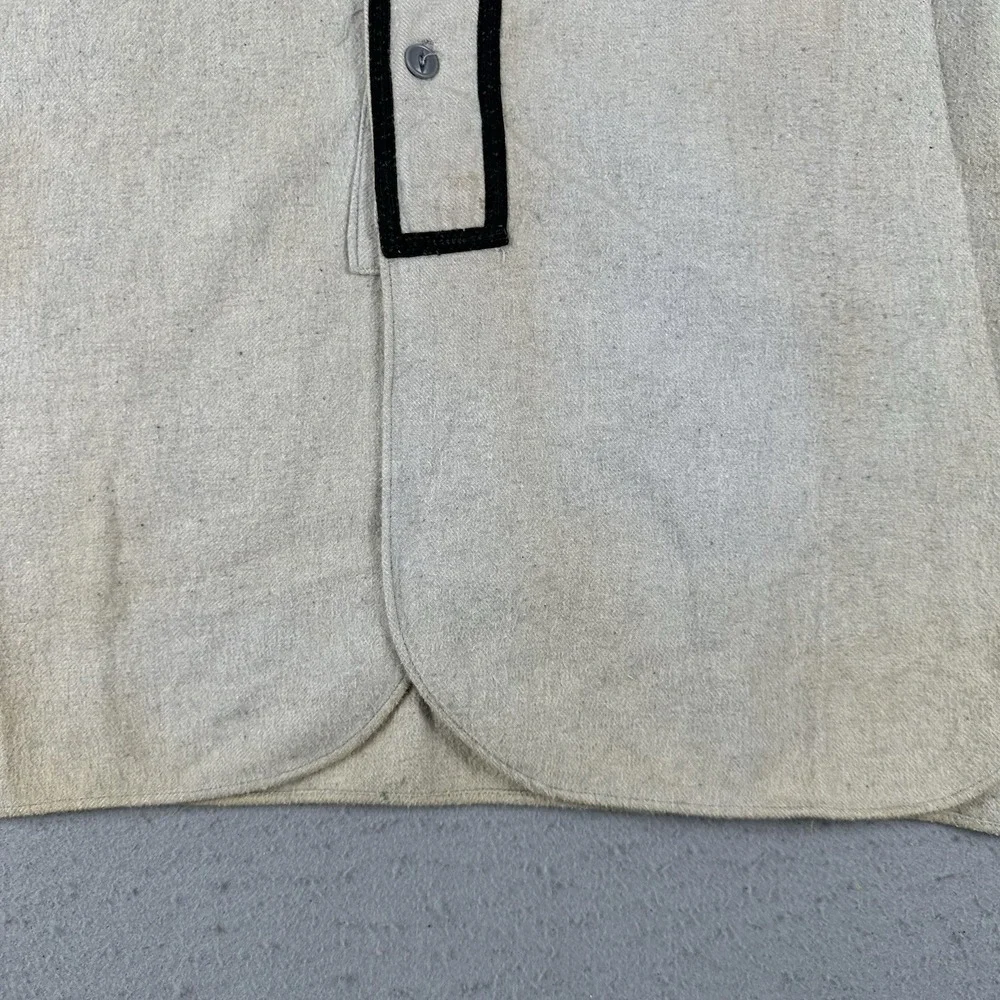 Vintage 30s 40s Baseball Jersey Mens 44 Gray Black Felt H Rubys Sorting‎ Goods